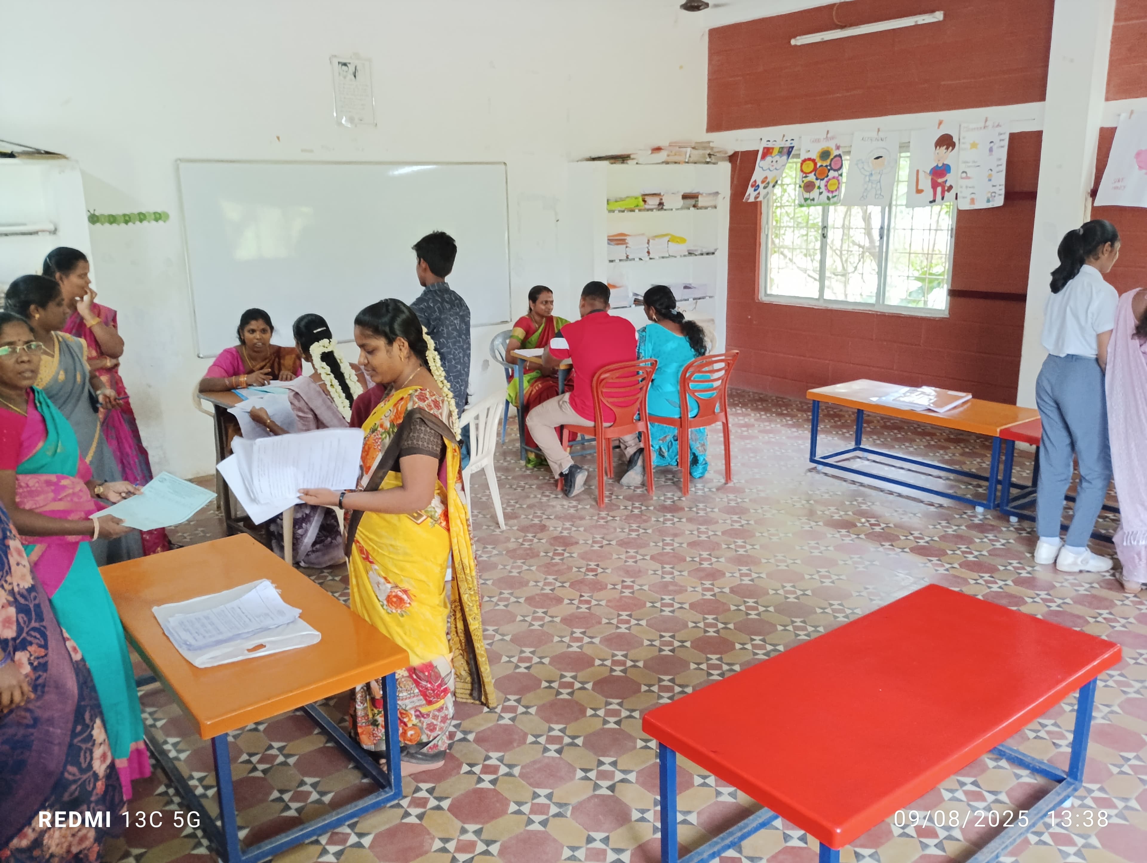 Parent-teacher meeting session at Aurochild